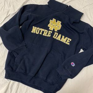 Champion Notre Dame Hoodie Youth Large